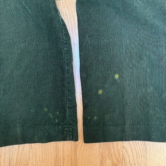 Land’s End Dark Olive Flat Front Corduroy Chino pants size 42 - Picture 9 of 10